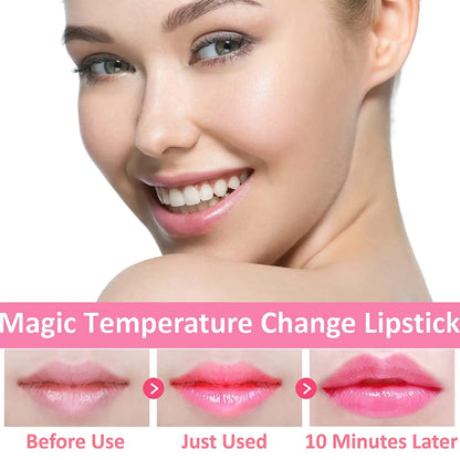 Wholesale 24 PCS Lip Balm Set Flowers Jelly Colour Changing Lipsticks Long Lasting Moisturizing Jelly Warm Pink Lipstick