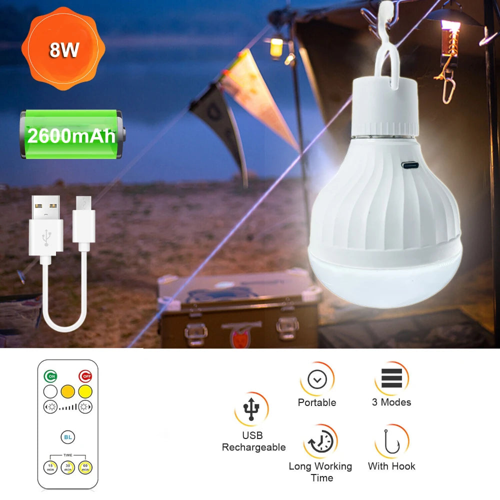 Smart 7W E27 B22 LED 220V Bulb Rechargeable Dimmable Emergency LED Lamp Camping Wireless Light bulb For Home IR Remote Control