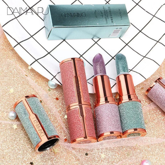 Glitter Star Lipstick Makeup Lipstick Nourishing Moisturizer Waterproof Long Sparkling Lasting Cosmetic Lipstick Makeup N5p2