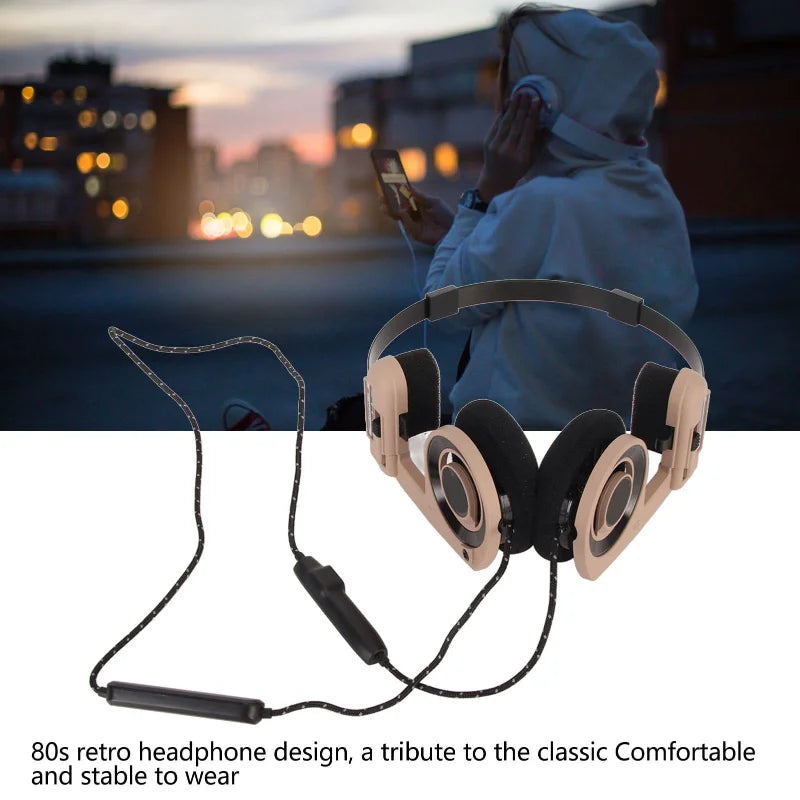 Lightweight Bluetooth WhatPlus retro headset over-ear vintage Bluetooth headset foldable portable Bluetooth headset for cell