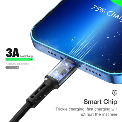 Quick Charge USB Cable For iPhone 13 12 11 Pro X Max 6 6s 7 8 Plus Apple iPad Origin Lead Mobile Phone Cord Data Charger Wire 3m