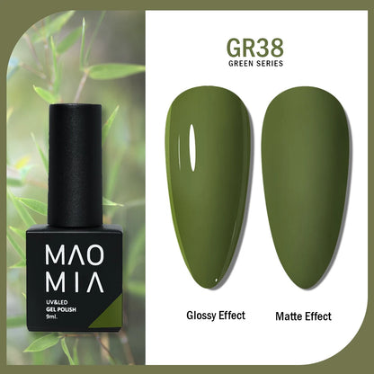 Gel Nail Polish Green Color Series Nail Polish Paint Manicure Gel  Semi Permanent Painting Art Nails Accesorios