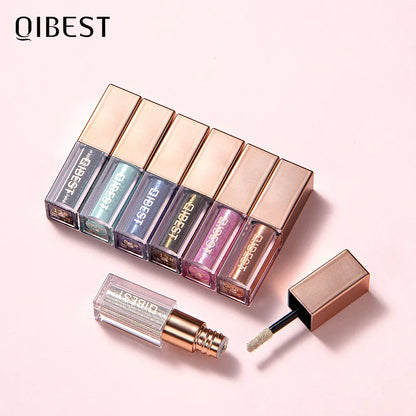 QIBEST Eyeshadow Stick Makeup Glitter Eye Shadow 15 Colors Eyeshadow Pigment Waterproof Eye Shadow Stick Liquid Shiny Cosmetics