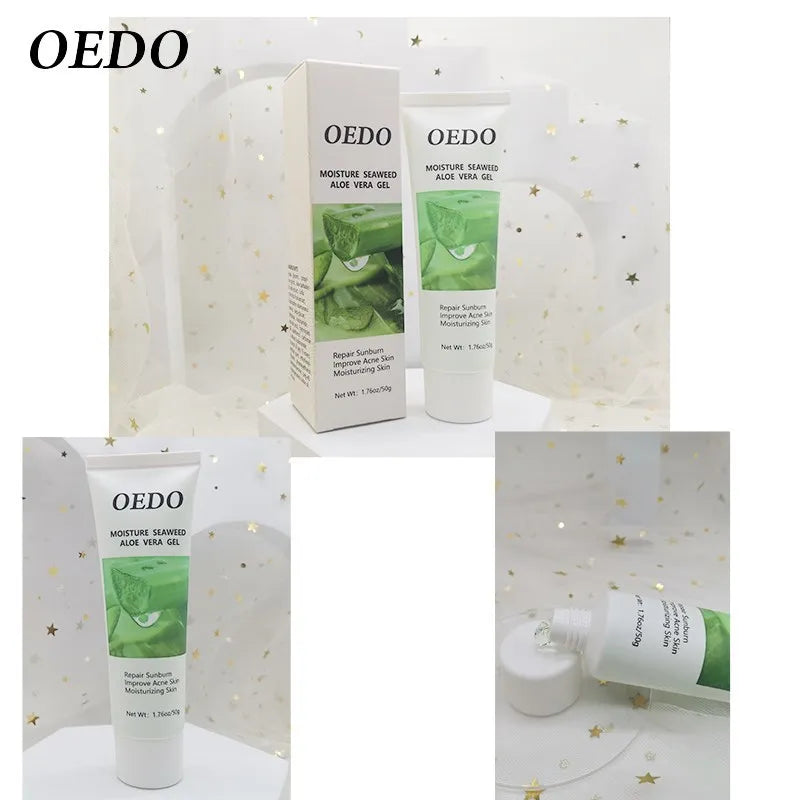 Seaweed Aloe Vera Gel Hydrating Whitening Day Creams Acne Anti Aging Wrinkle Collagen Whitening Facial Cream Brighten Skin Care