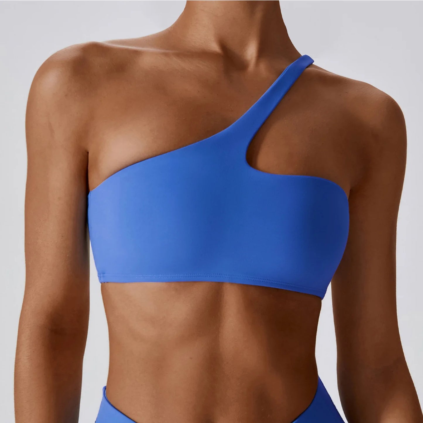 Women One Shoulder Sports Bra Top Push Up Fitness Yoga Bra Underwear Sport Tops For Women Breathable Running Vest Gym Wear