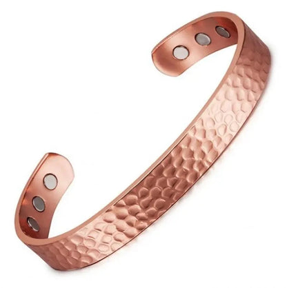 Matte Copper Magnetic Bracelet Men\\\\'s Arthritis Adjustable High Magnet Men\\\\'s Cuff Bracelet Magnetic Health Jewelry