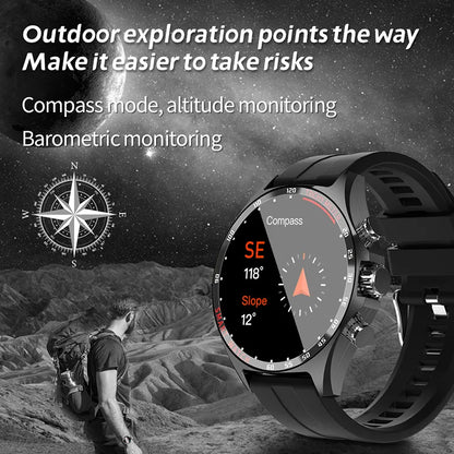 SK27Pro 2023 New Smart Watch Men GPS Track NFC 410mAh Sport Bracelet Compass Bluetooth Call Waterproof Women Smartwatch For Men