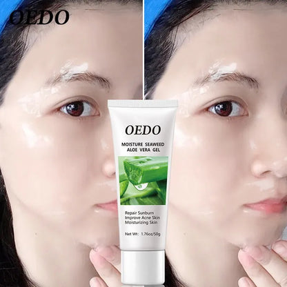 Seaweed Aloe Vera Gel Hydrating Whitening Day Creams Acne Anti Aging Wrinkle Collagen Whitening Facial Cream Brighten Skin Care