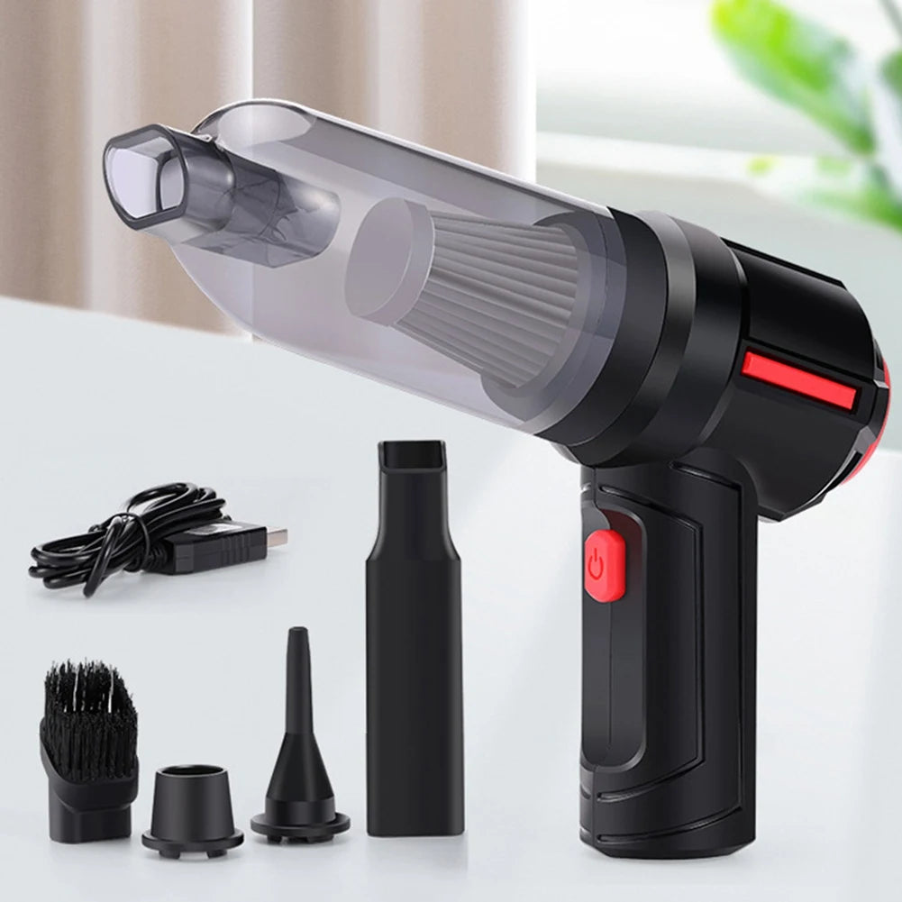 9000Pa 120W 4-In-1 Portable Cordless Car Vacuum Car Dual Use Blow Cleaner Handheld Auto Vaccum Cleaner Blower