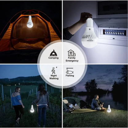 Smart 7W E27 B22 LED 220V Bulb Rechargeable Dimmable Emergency LED Lamp Camping Wireless Light bulb For Home IR Remote Control