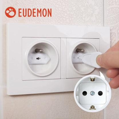 EUDEMON 20pcs Chile/Brazil EU Universal Power Socket Outlet Plug Protective Covers Anti Electric Baby Safety Protector