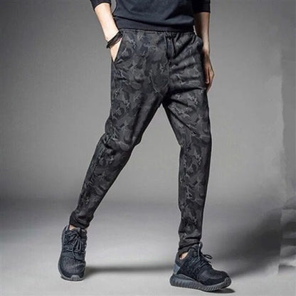 2022 new Sweatpants Plus Size Men Joggers Track Pants Elastic Waist Sport Casual Trousers Baggy Fitness Gym Clothing Black Grey